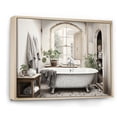 thumbnail image 2 of Designart "Simplicity Bath Of Serenity II" Bath & Laundry Floater Framed Wall Art Print, 2 of 7