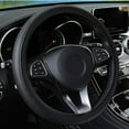 thumbnail image 4 of Stylish Car Vehicle Faux Leather Anti-Slip Steering Wheel Wrap Cover Protector, 4 of 10