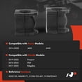 thumbnail image 2 of A-Premium 2 x Front To Frame Sway Bar Bushing Kit, Compatible with Honda Pilot 2016-2022, Ridgeline 2017-2022, Passport 2019-2022 & Acura MDX 2014-2020, 2 of 6