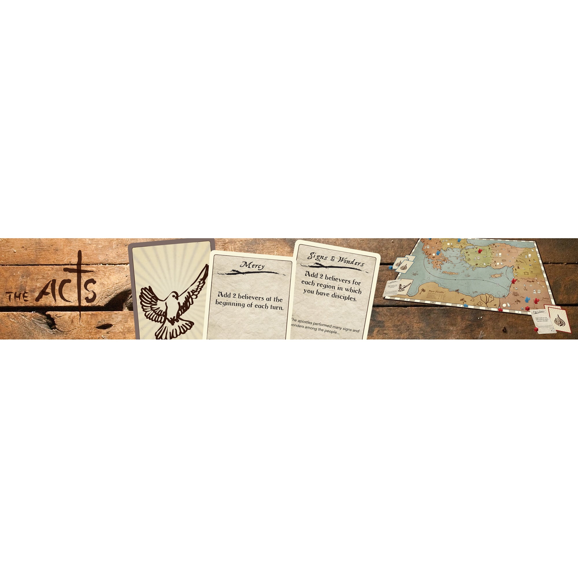 The Acts: Deluxe Edition - Christian Themed Worker Placement Board Game, Cobblestone Games, Ages 14+, 2-4 Players