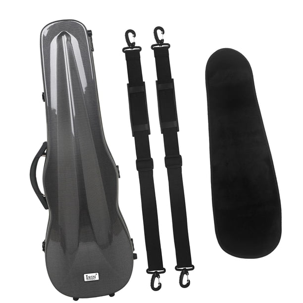 Estuche para violín de tamaño completo 4/4 con correas, higrómetro incorporado, estuche rígido para amantes del violín, Accesorios para Instrumentos Negro Baoblaze Estuche de violin