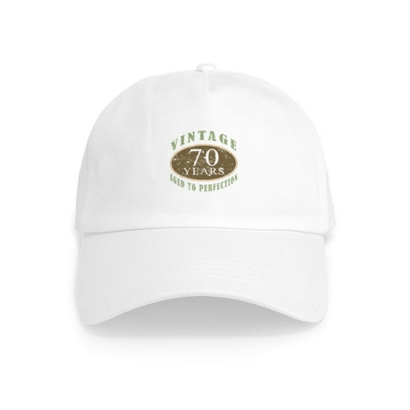 CafePress - Vintage 70Th Birthday Cap - Adjustable 100% Brushed Unisex Casual Cotton Baseball Cap, Beige, 1