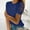 Blue, variant on SNKSDGM Casual Easter Shirt Tops for Women Trendy Winter Plus Size Womens Tops Summer Fashion Lace Crochet Short Sleeve Crewneck Shirts Casual Dressy Blouses Business Casual Tops for Women Summer