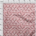 thumbnail image 2 of oneOone Velvet Peach Fabric Texture & Triangle Geometric Sewing Material Print Fabric By The Yard 58 Inch Wide, 2 of 5