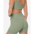 thumbnail image 2 of PAVOI Women's Low Impact High Waisted Sculpting Biker Shorts, 4" Inseam, 2 of 3
