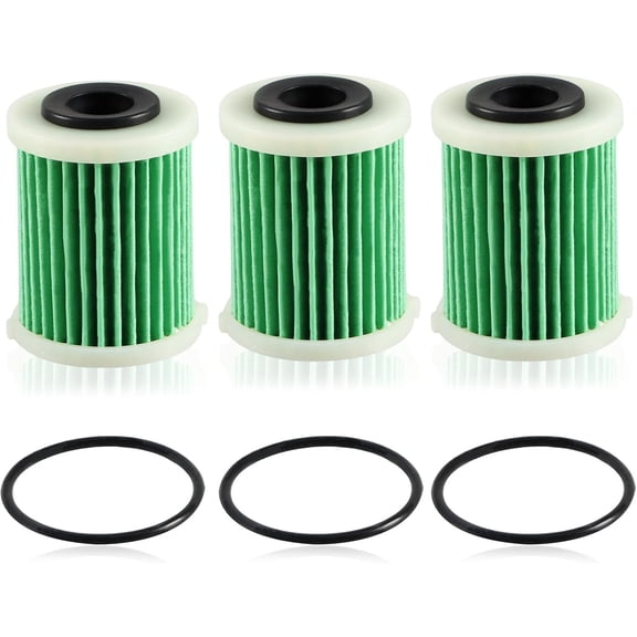 Primary Fuel Filter Elements with O-rings Compatible with Yamaha Outboard 4-Strokes VZ150 VZ175 VZ200 F150 F200 F225 VF200 2006 to Current Replace#: 6P3-WS24A-01-00 6P3-24564-00-00