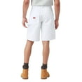 thumbnail image 5 of Dickies Men's Relaxed Fit Carpenter Painter Shorts - 11", White, 36, 5 of 5
