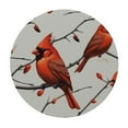 thumbnail image 4 of HAOXIT Cardinal Bird Tablecloth Round Red Birds on Branches Oblong Table Cloth Decorations for Home 42-46, 4 of 8