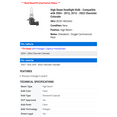 thumbnail image 2 of High Beam Headlight Bulb - Compatible with 2004 - 2012, 2015 - 2022 Chevy Colorado 2005 2006 2007 2008 2009 2010 2011 2016 2017 2018 2019 2020 2021, 2 of 2