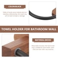 thumbnail image 3 of Toallero de madera con aro para toallas de mano, organizador de toallas y paños de cocina, toallero para baño, 3 of 8