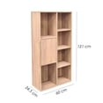 thumbnail image 2 of Ilios Innova | Librero Moderno con Puerta y Repisas, Estantería de Madera MDF Funcional para Sala, Recámara u Oficina, Diseño Vertical Compacto, 2 of 9