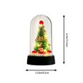 thumbnail image 4 of YingYouFu Lighted Christmas Cloche Decor, Battery Operated Mini Scene Ornament, Tabletop Tree Dome Decoration for Party Home Gift Present Display, 4 of 7