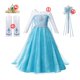 thumbnail image 1 of Disfraz de Frozen de Disney para niñas, vestido de princesa con lentejuelas blancas, traje de baile de malla, ropa de carnaval, Cosplay para niños, Reina de la nieve, Elsa y Anna Fivean unisex, 1 of 2