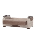 thumbnail image 7 of Ottomanson Radiance Sleeper Loveseat, Brown Microfiber, 7 of 7
