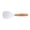 White 2, variant on Qiangzon Short Wooden Handle Silicone Spatula Spoon Heat Resistant Non-Stick Cooking Utensil Multi-Function Rice Paddle with Ergonomic Grip for Mixing Serving Kitchen Tool Dishwasher Safe