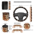 thumbnail image 4 of HUIACONG Highland Cow Sunflower Aztec Car Seat Covers Full Set 14 Pcs Universal Fit Anti-Slip Washable Vehicle Interior Accessories with Steering Wheel Cover Seat Belt Pads, 4 of 7