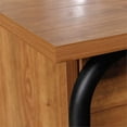 thumbnail image 4 of Bowery Hill Engineered Wood Flip-Down Door End Table in Prairie Cherry, 4 of 14