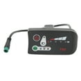 thumbnail image 2 of Electric Bicycle LED Display Meter, 24V 36V 48V Multifunctional Bike Computer With 5 Pin Waterproof Connector, Universal Ebike LED Display Control Panel For Electric Bike, Electric, 2 of 8