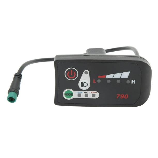 Medidor de visualización de datos de bicicleta eléctrica,Pantalla de bicicleta eléctrica de energía LED para bicicleta eléctrica Panel de control de pantalla LED de bicicleta eléctrica Construcción robusta