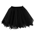 thumbnail image 6 of Tiqkatyck Mardi Gras Pleated Skirts for Women Clearance, Womens Fashion Solid Party Fashion Skirt Tutu Birthday Cake Skirt Puffy Skirt Holiday Skirts for Women, Skirts for Women Black, 6 of 8