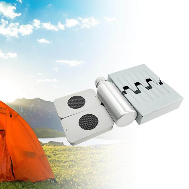 Mini Réchauds à Alcool de Camping Ensemble Bricolage Extérieur Mini Poche à Alcool pour Parc Alpinisme Voyage A