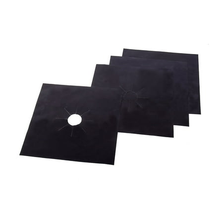 Play Kitchen Stove Burners Kitchen + Home Set of 4 Nonstick Heavy Duty Reusable Stove Top Gas Burner Protectors - 100% PFOA & BPA Free (KH-132C) ()
