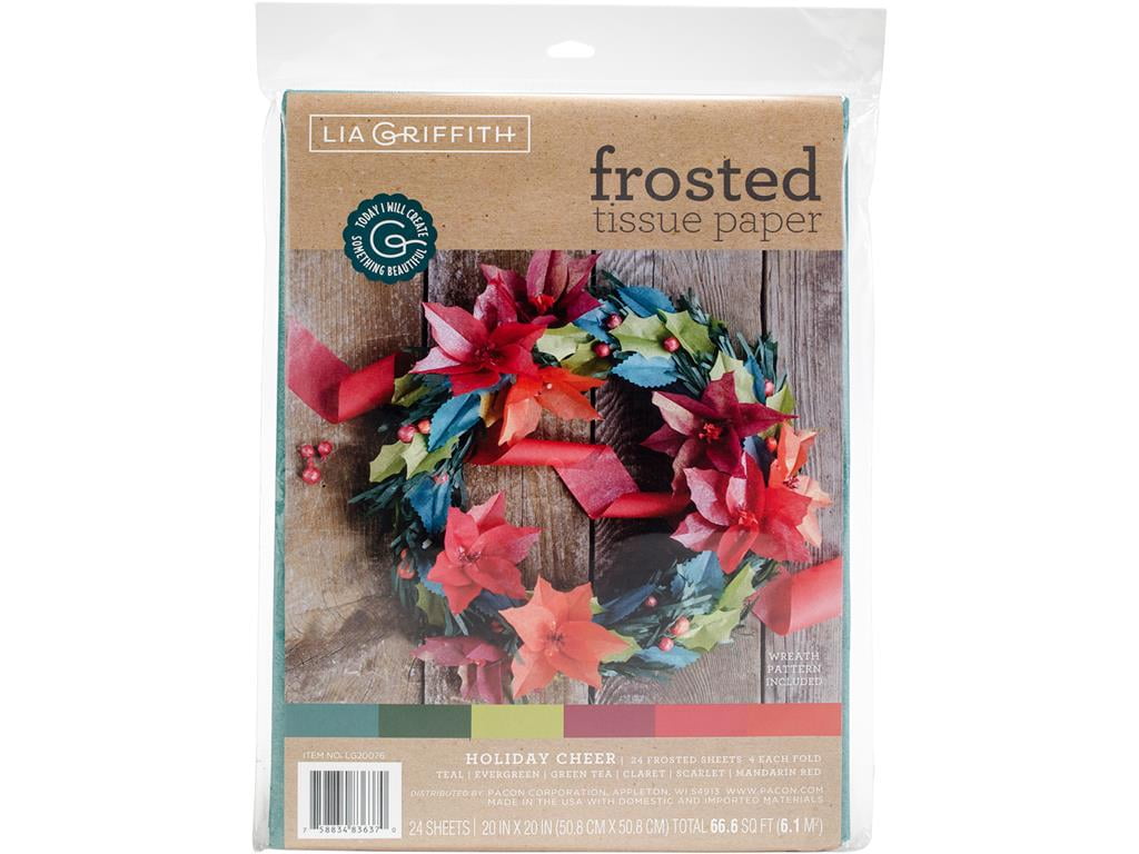 Werola LGriffith Tissue Paper Frosted 24pc H Cheer