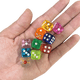 thumbnail image 2 of Mini juego de dados transparentes de 12mm, 16 colores, tamaño pequeño para juegos de mesa y RPG, 2 of 4