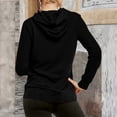 thumbnail image 7 of HongQid Women's Slim Fit Pullover Hoodie Lightweight Long Sleeve Kangaroo Pocket Basic Casual Sweatshirt, 7 of 7