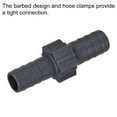 thumbnail image 4 of Uxcell 16mm to 15mm Straight Coupler Adapter with 13-19mm Clamps Barb Hose Fitting 1 Set, 4 of 5