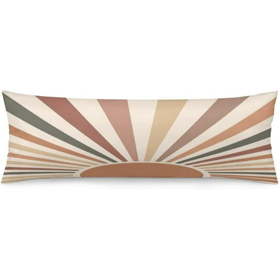 Boho Sun Aesthetics Navy Mushroom Body Pillow Cover Soft Long Pillow Case Protector with Zipper Large Cushion Covers Farmhouse Decorative Bedding for Couch,Sofa,Home Gifts 20"X54"