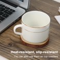 thumbnail image 3 of Natural Round Wooden False Nail Art Plate Nail Tips Display Stand Rack Board Nail Polish Gel Display Holder Showing Manicure Tool, 3 of 9