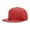 Red, variant on Decky 1041 5 Panel High Profile Structured Cotton Blend Snapback-White