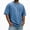 Z629 Blue, variant on Landzoo Tops For Men Solid Color Short Sleeve Crew Neck Shirt Summer Comfortable Men T Shirt Size L Blue