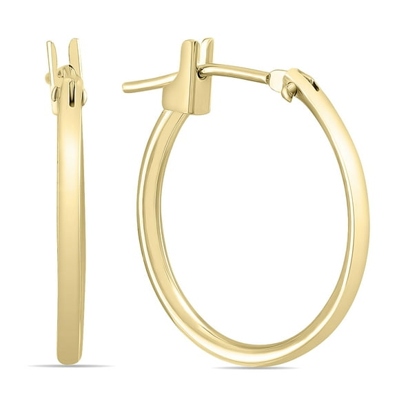 SZUL Women's 14K Yellow Gold 16MM Hoop Earrings (1.5MM Gauges)