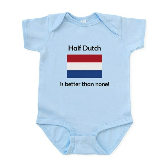 CafePress - Half Dutch Body Suit - Baby Light Bodysuit, Size Newborn - 24 Months