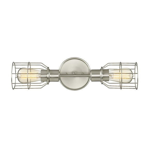 Trade Winds Peyton 2-Light Wall Sconce in Brushed Nickel