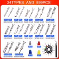 thumbnail image 2 of Kit de conectores automotrices dakewang de 900 piezas, 24 tipos, 2 of 7