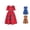 Red, variant on Toddler Girls Summer Dresses Kids Baby African Traditional Style Princess Casual Dress Ankara Round Dashiki Swing Dashiki Sundress