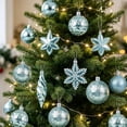 thumbnail image 5 of 28Pcs Christmas Ball Ornaments, Light Blue Hanging Spherical Pendants, Shatterproof Tree Decorations for Christmas Tree Home Party Wreath Garland, Holiday Baubles, 5 of 6