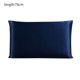 thumbnail image 1 of Funda de almohada de seda de morera Funda de almohada transpirable de 2 lados Funda de almohada de color sólido para la piel del cabello, Azul marino, 51x76cm kenally HA003379-22, 1 of 7