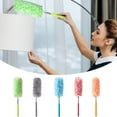 thumbnail image 3 of 1 Pc Microfiber Hand Duster Washable Microfibre Cleaning Tool Extendable Dusters Electrostatic Dusting Wand for Cleaning Office, Car, Computer, Air Condition, 12.6-31.5 Inch, Green, 3 of 8