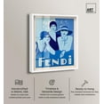 thumbnail image 2 of Blue Belles of Fashion Shadowbox Print Retro Fashion Decor by Art Remedy, White Frame, 36 x 45, 2 of 6