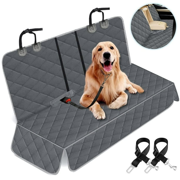 Yuntec Funda para asiento de coche para perros, funda para asiento trasero para perros, protector de asiento de coche para mascotas, funda impermeable para asiento de coche, funda antideslizante para