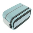 thumbnail image 3 of CHICIRIS Lunch Box, Lunchbox, Bento Boxes, Double Layer, 1400ml With Cutlery, Stainless Steel, With Cutlery, Portable Bento Box For Work, School, Office, 3 of 8
