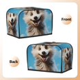 thumbnail image 2 of KLL Blue Sky Cute Wolf Print 2 Slice Toaster Dust Covers Kitchen Small Appliance Cover with 2 Pockets,Can hold Jam Spreader Knife & Toaster Tongs (11.4 x 7.9 x 7.5), 2 of 6