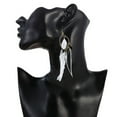 thumbnail image 3 of Pendientes de plumas Jumpingount Hojas Multicolor, 3 of 6