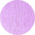 thumbnail image 1 of Ahgly Company Indoor Round Solid Purple Modern Area Rugs, 5' Round, 1 of 4