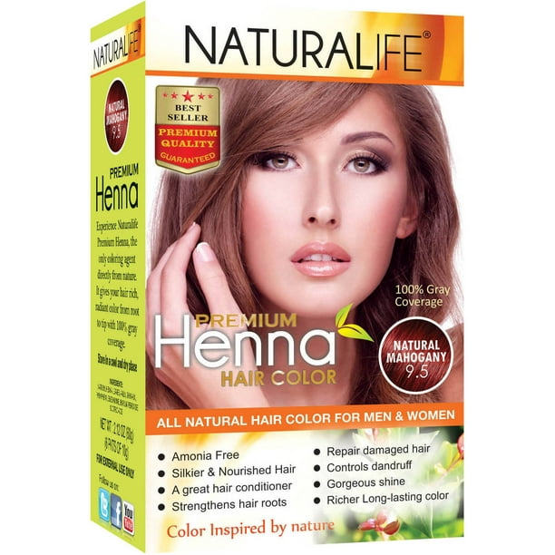 Naturalife Henna Natural Hair Color for Men & Women