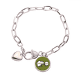 thumbnail image 1 of Daily Language chatear adios saludos Pulsera de cadena de corazón joyería encanto moda, 1 of 3